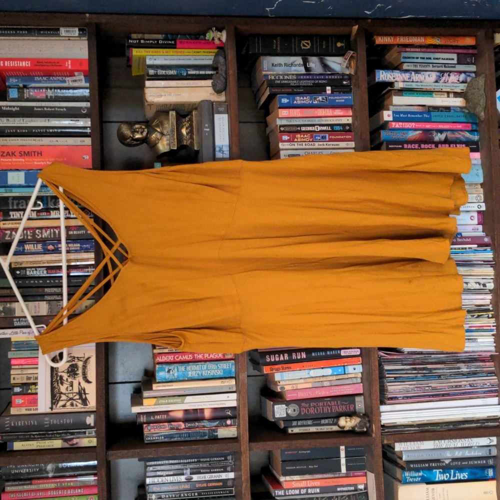 FOREVER 21+ Mustard Yellow Mini Dress size 3X